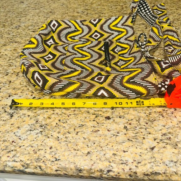 Gia & Dani Boho Sling Bag With Polka Dot Lining Tribal Southwest Crossbody Purse - Picture 4 of 14